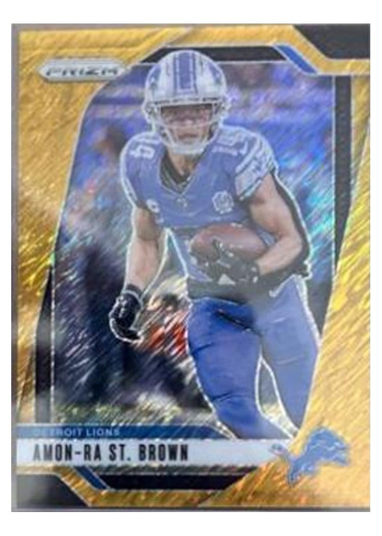 2024 Panini Prizm Base Set Amon-Ra St. Brown #95 card