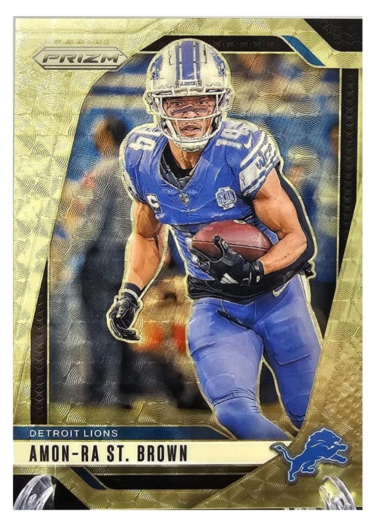 2024 Panini Prizm Base Set Amon-Ra St. Brown #95 card