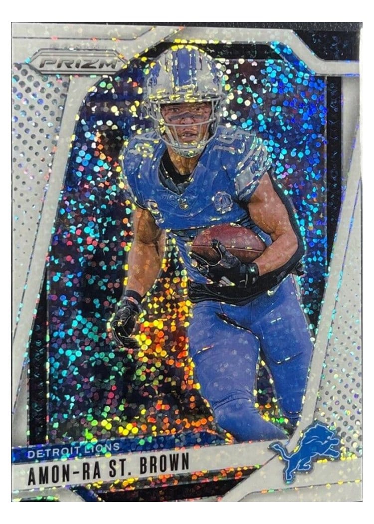 2024 Panini Prizm Base Set Amon-Ra St. Brown #95 card