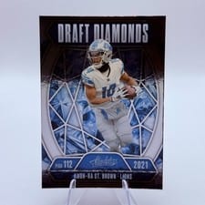 2025 Panini Absolute Draft Diamonds Amon-Ra St. Brown #DD-ASB card