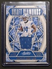 2025 Panini Absolute Draft Diamonds Jersey Amon-Ra St. Brown #DDJ-ASB card