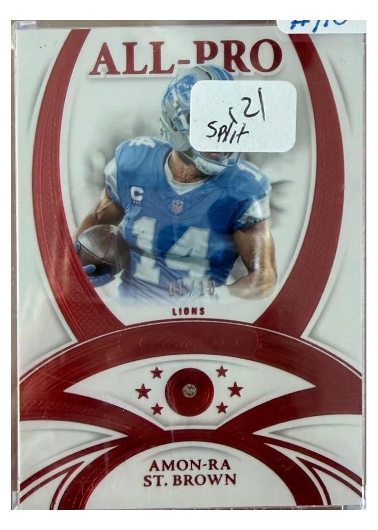 2025 Panini Flawless All-Pro Gem Amon-Ra St. Brown #5 card