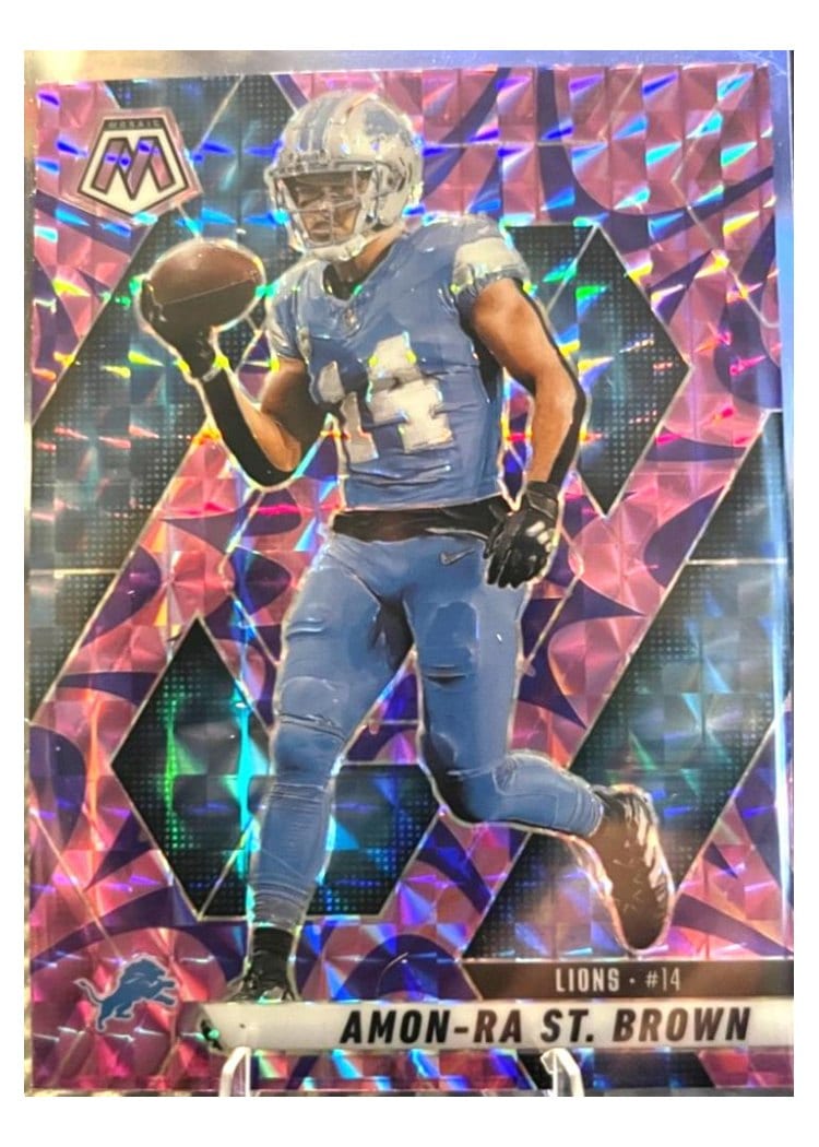 2025 Panini Mosaic Base Set Amon-Ra St. Brown #2 card