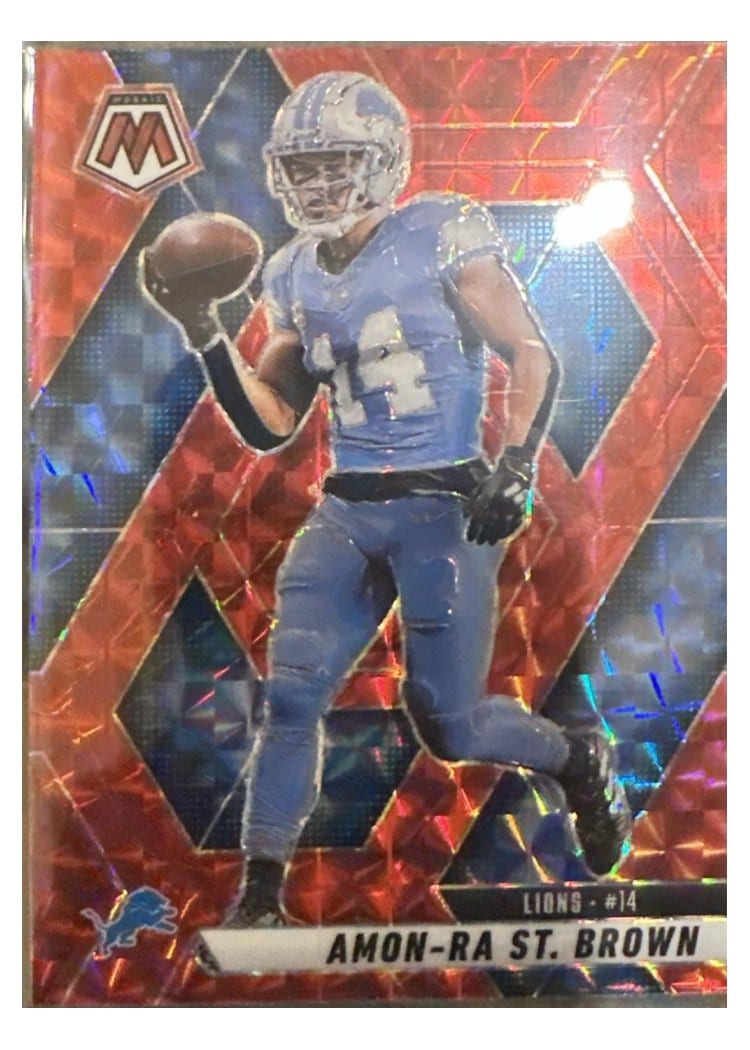 2025 Panini Mosaic Base Set Amon-Ra St. Brown #2 card