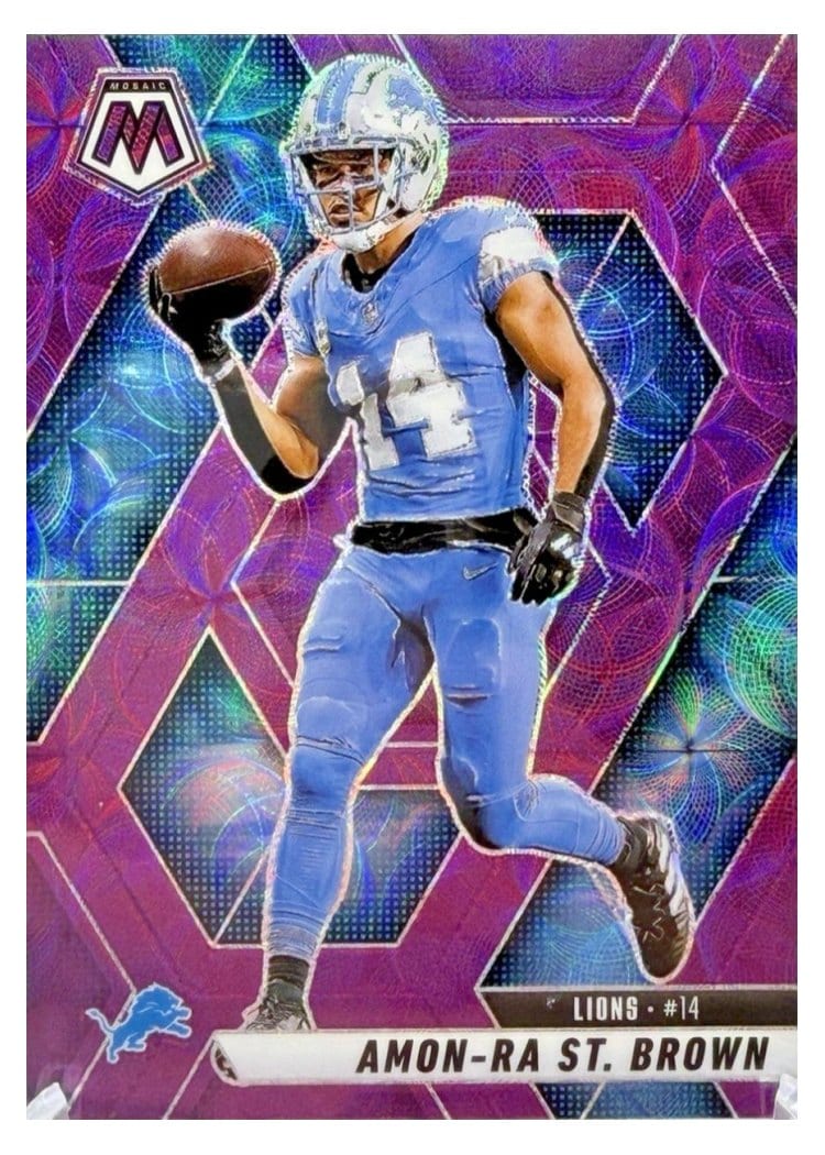 2025 Panini Mosaic Base Set Amon-Ra St. Brown #2 card