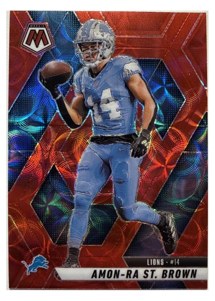 2025 Panini Mosaic Base Set Amon-Ra St. Brown #2 card
