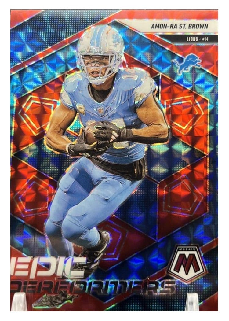 2025 Panini Mosaic Base Set Amon-Ra St. Brown #2 card