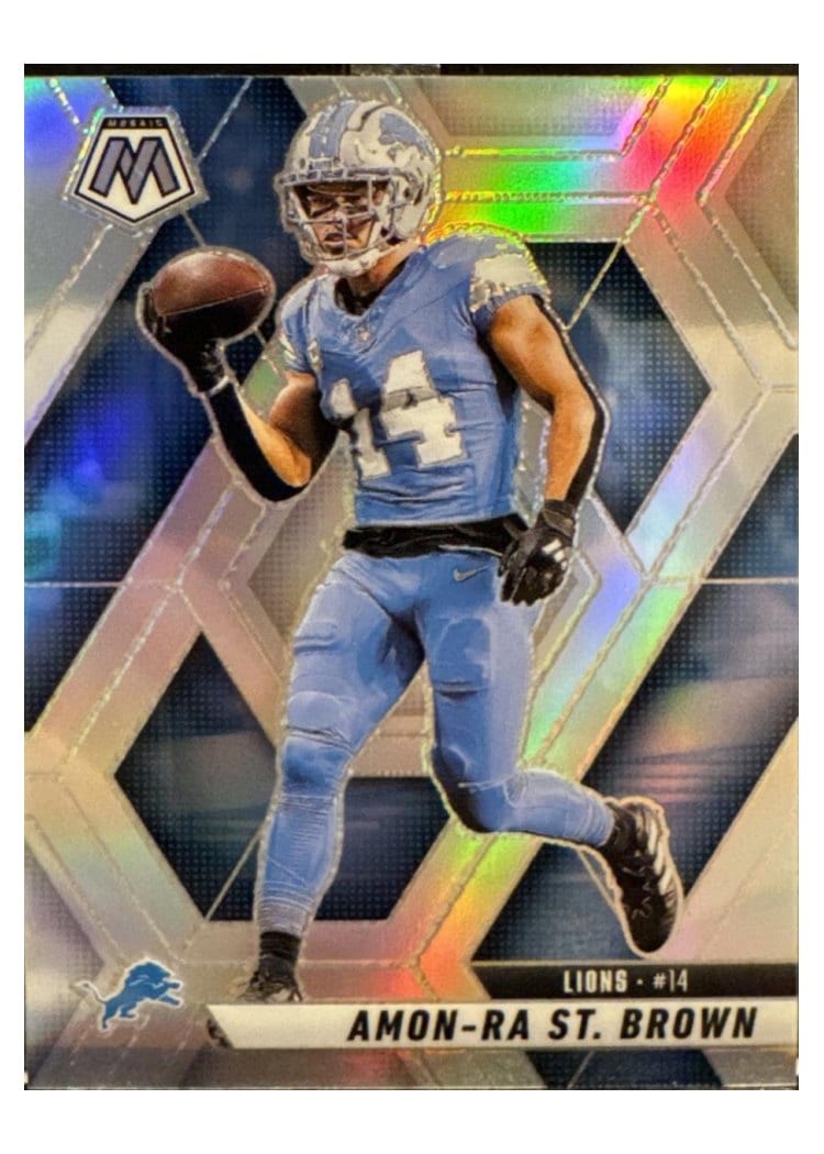 2025 Panini Mosaic Base Set Amon-Ra St. Brown #2 card
