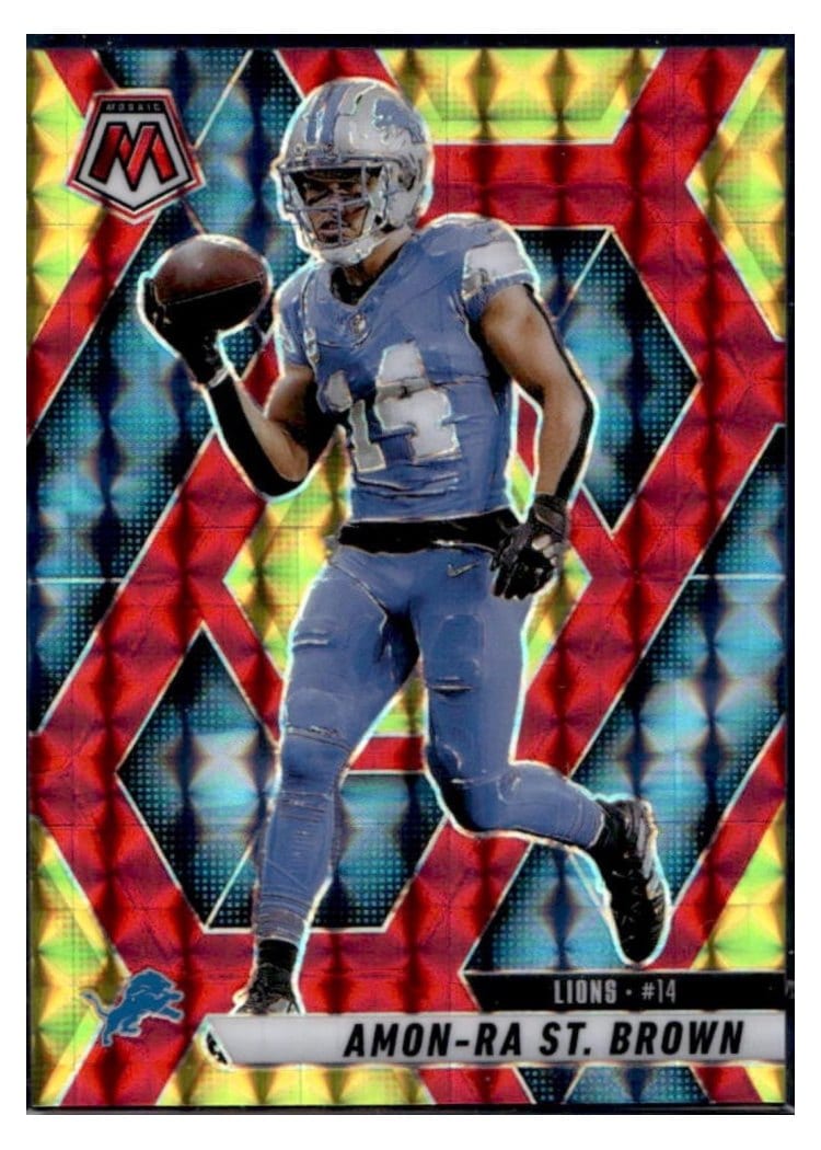 2025 Panini Mosaic Base Set Amon-Ra St. Brown #2 card