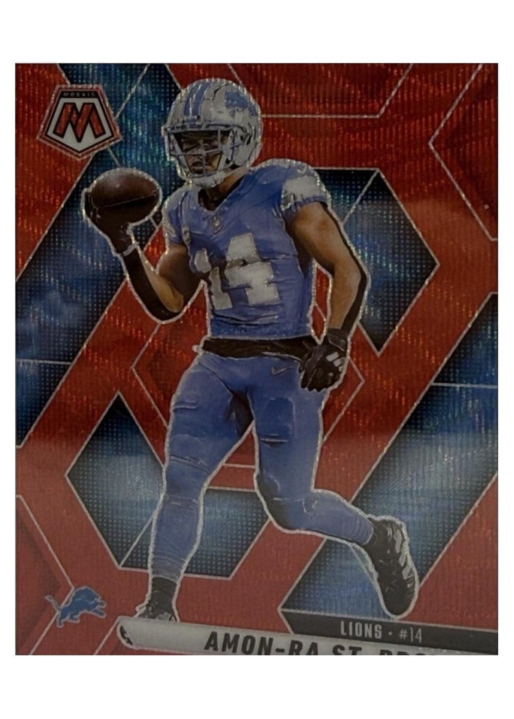 2025 Panini Mosaic Base Set Amon-Ra St. Brown #2 card