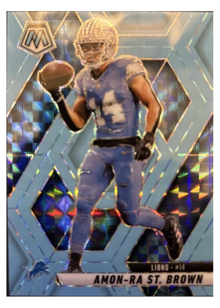 2025 Panini Mosaic Base Set Amon-Ra St. Brown #2 card
