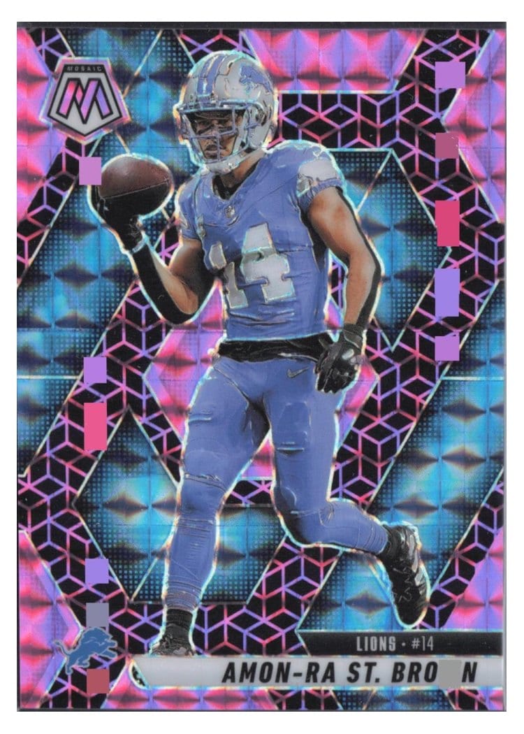 2025 Panini Mosaic Base Set Amon-Ra St. Brown #2 card