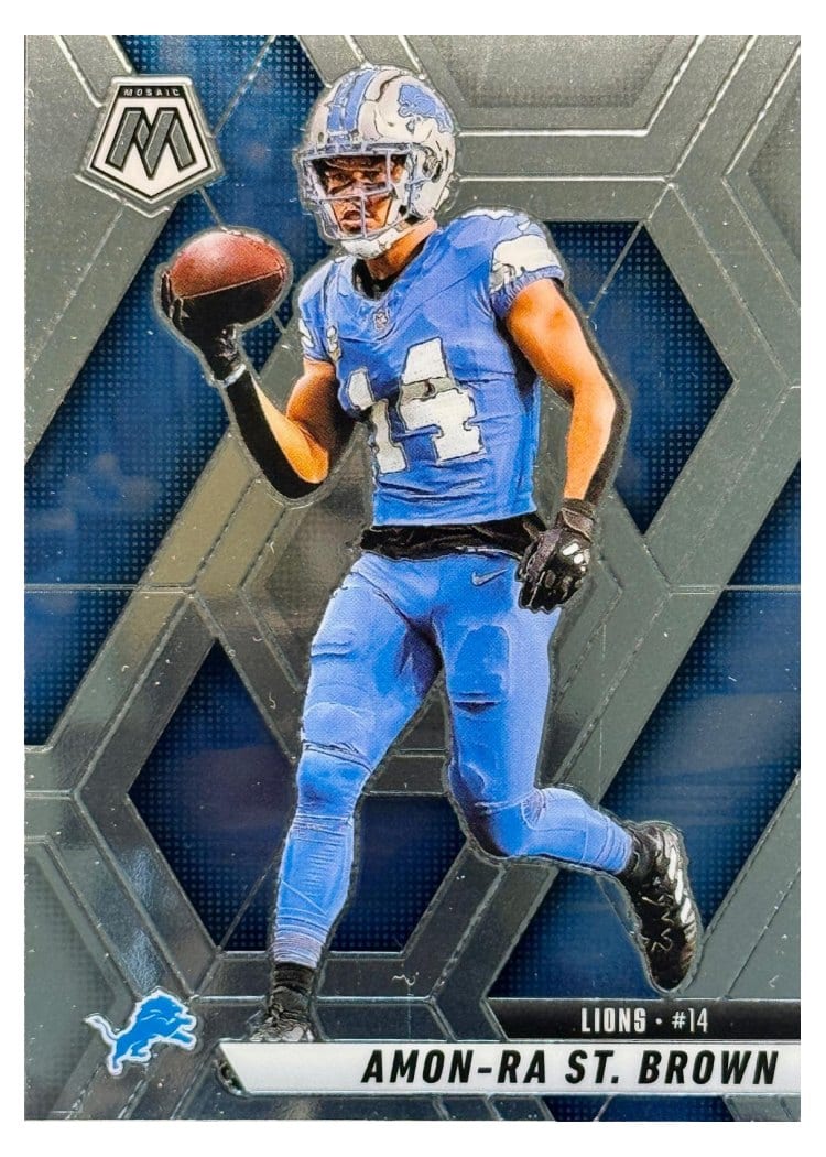 2025 Panini Mosaic Base Set Amon-Ra St. Brown #2 card