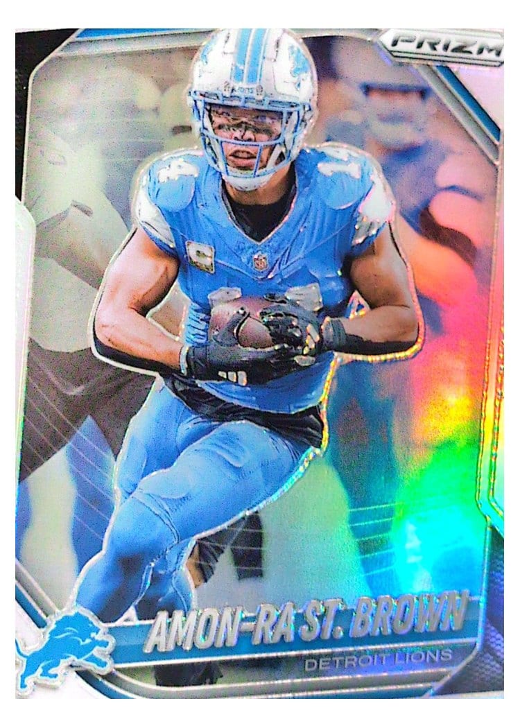 2025 Panini Prizm Base Set Amon-Ra St. Brown #187 card