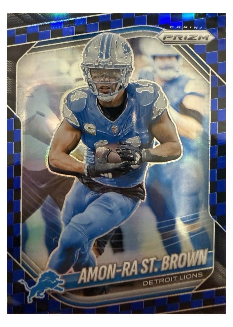 2025 Panini Prizm Base Set Amon-Ra St. Brown #187 card