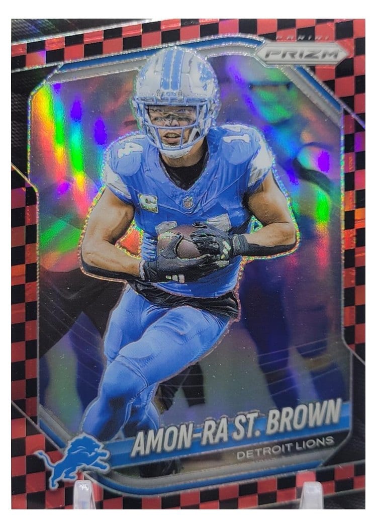 2025 Panini Prizm Base Set Amon-Ra St. Brown #187 card