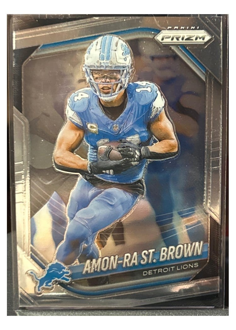 2025 Panini Prizm Base Set Amon-Ra St. Brown #187 card
