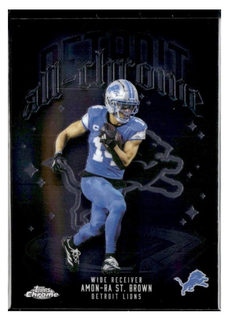 2025 Topps Chrome All Chrome Team Amon-Ra St. Brown #ACT-7 card