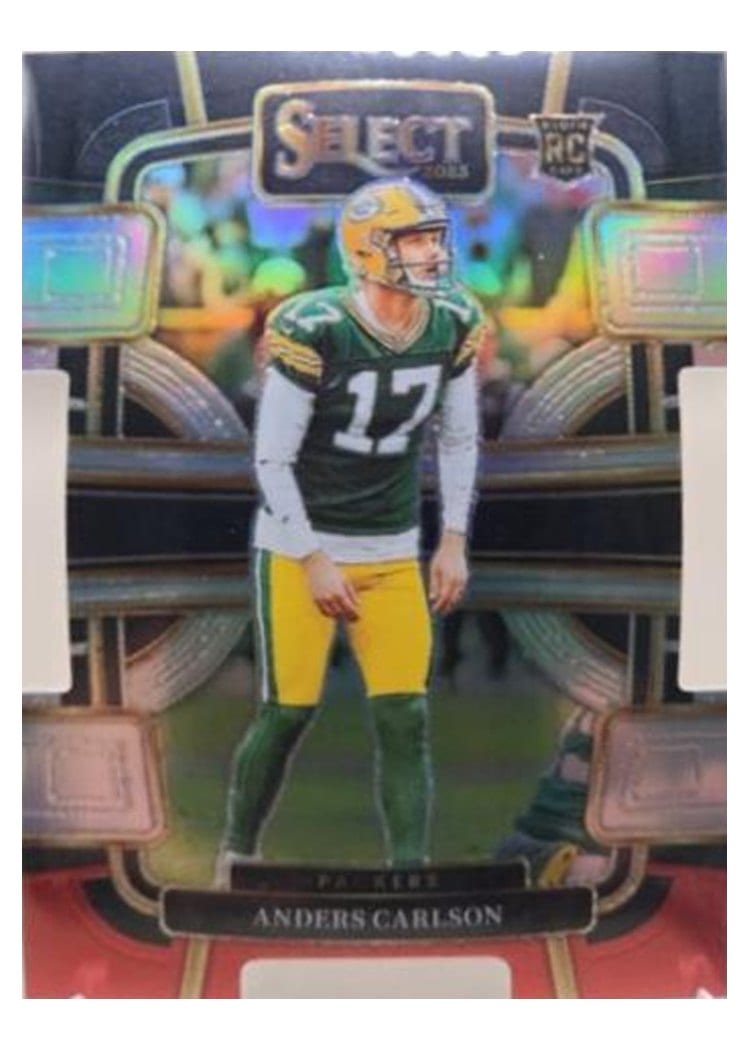2023 Panini Select Base Set Anders Carlson Black Red Prizm Die-Cut #36 card