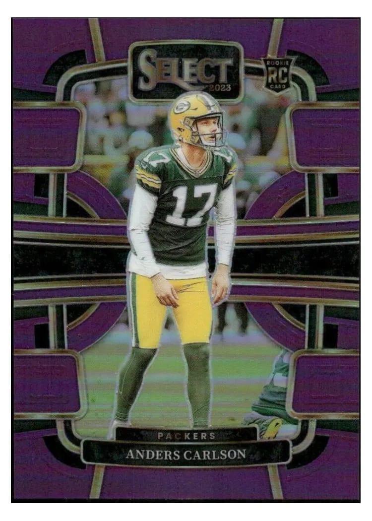 2023 Panini Select Base Set Anders Carlson Purple Prizm #36 card