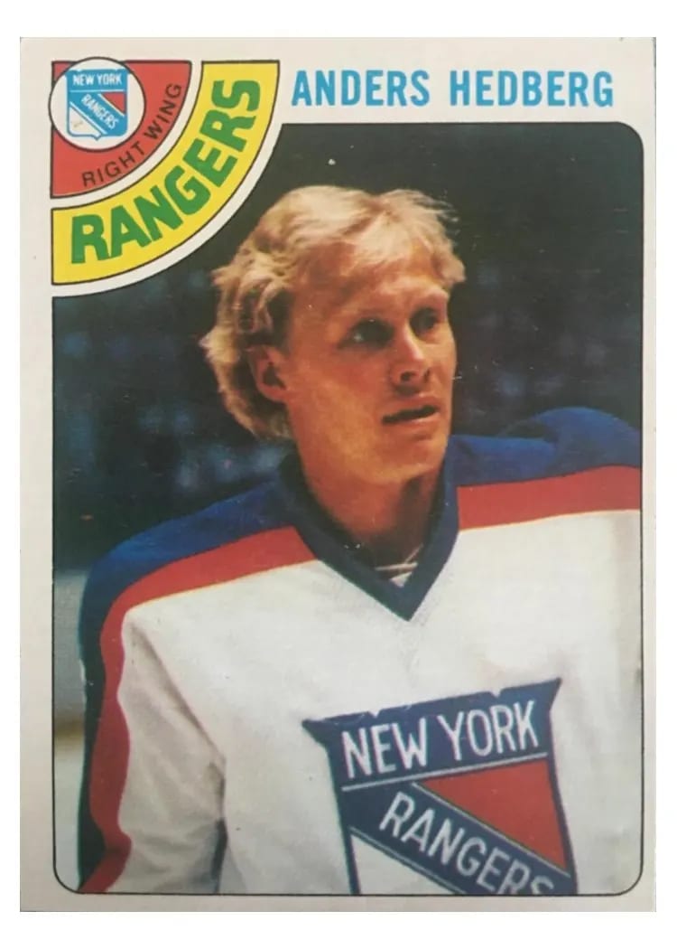 1978 Topps Anders Hedberg #25 card