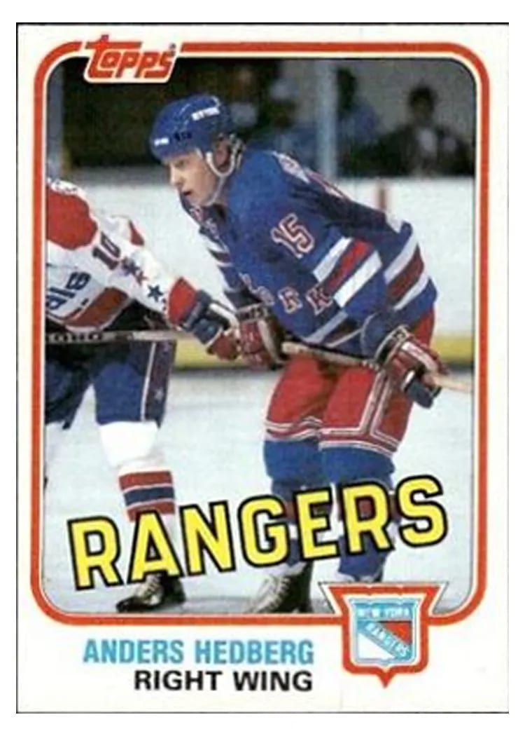 1981 Topps Anders Hedberg #58 card