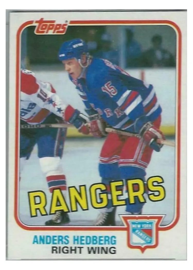 1981 Topps Anders Hedberg #98 card