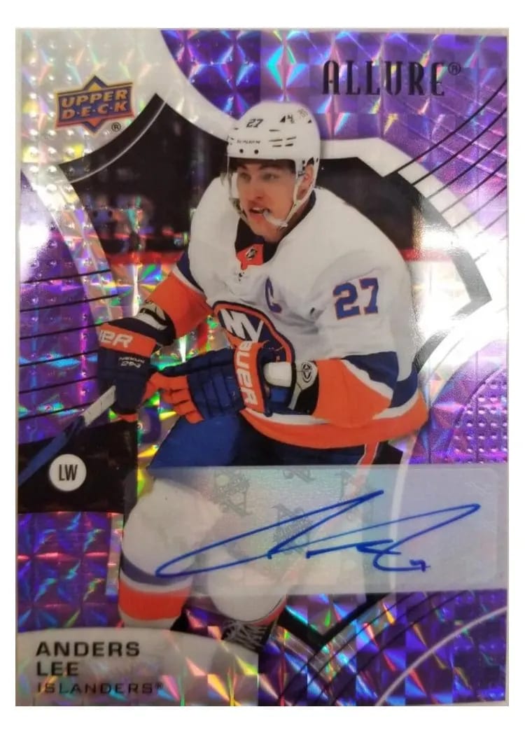 2021-22 Upper Deck Allure Base Set Anders Lee #10 card