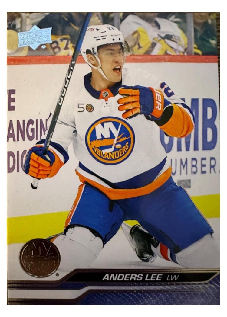 2023-24 Upper Deck Base Set Anders Lee #115 card