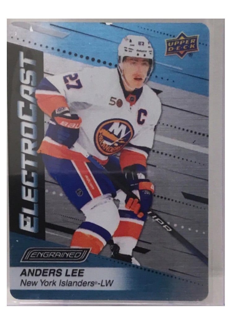 2023-24 Upper Deck Engrained ElectroCast Metal Anders Lee #EC-12 card