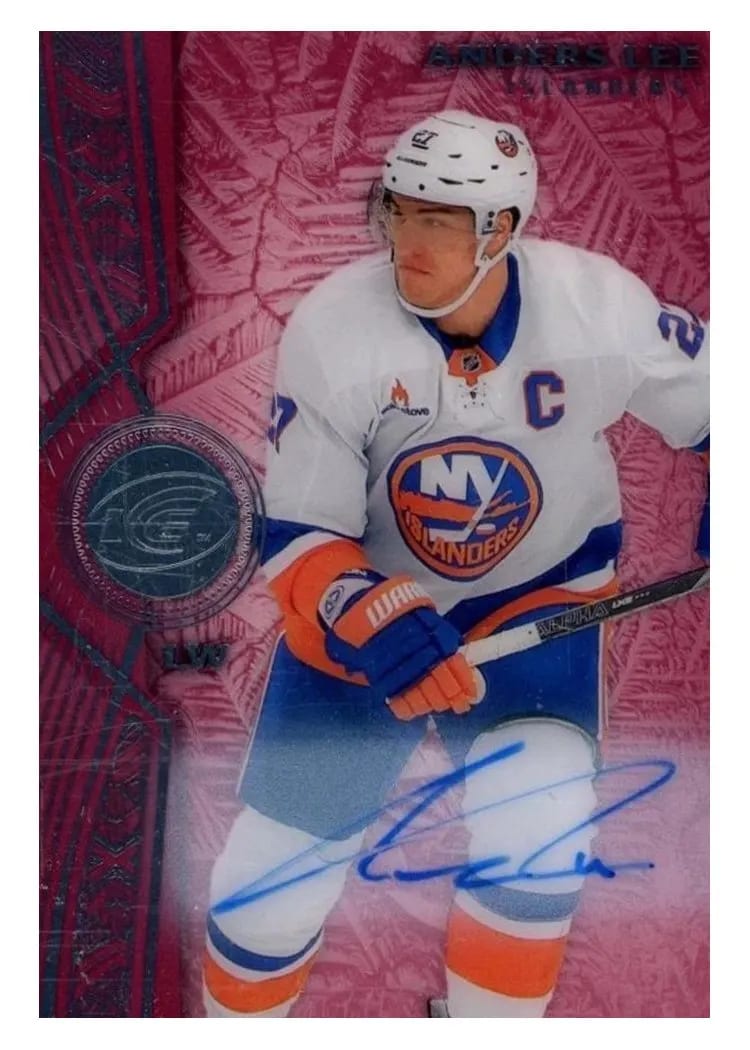 2025 Upper Deck Ice Anders Lee Autograph #15 card