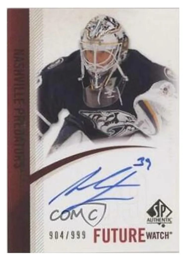 2010 SP Authentic Anders Lindback Autograph #269 card