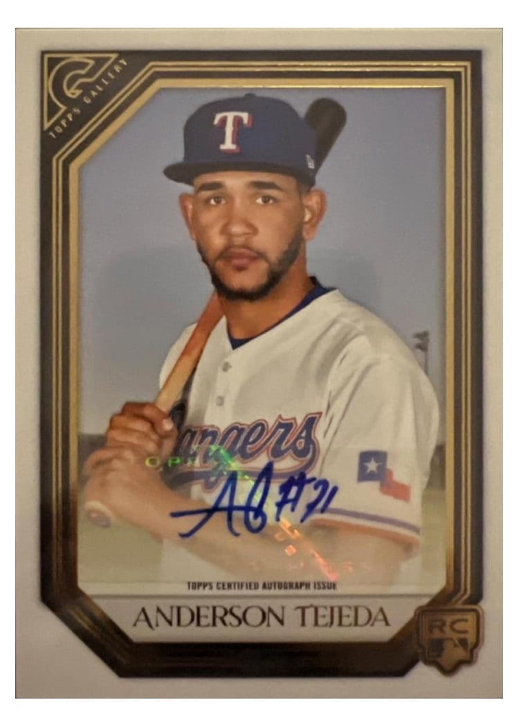 2021 Topps Gallery Rookie Autographs Anderson Tejeda #RA-AT card