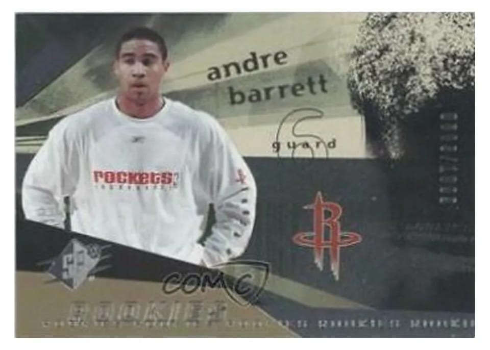 2004 Spx Andre Barrett #100 card
