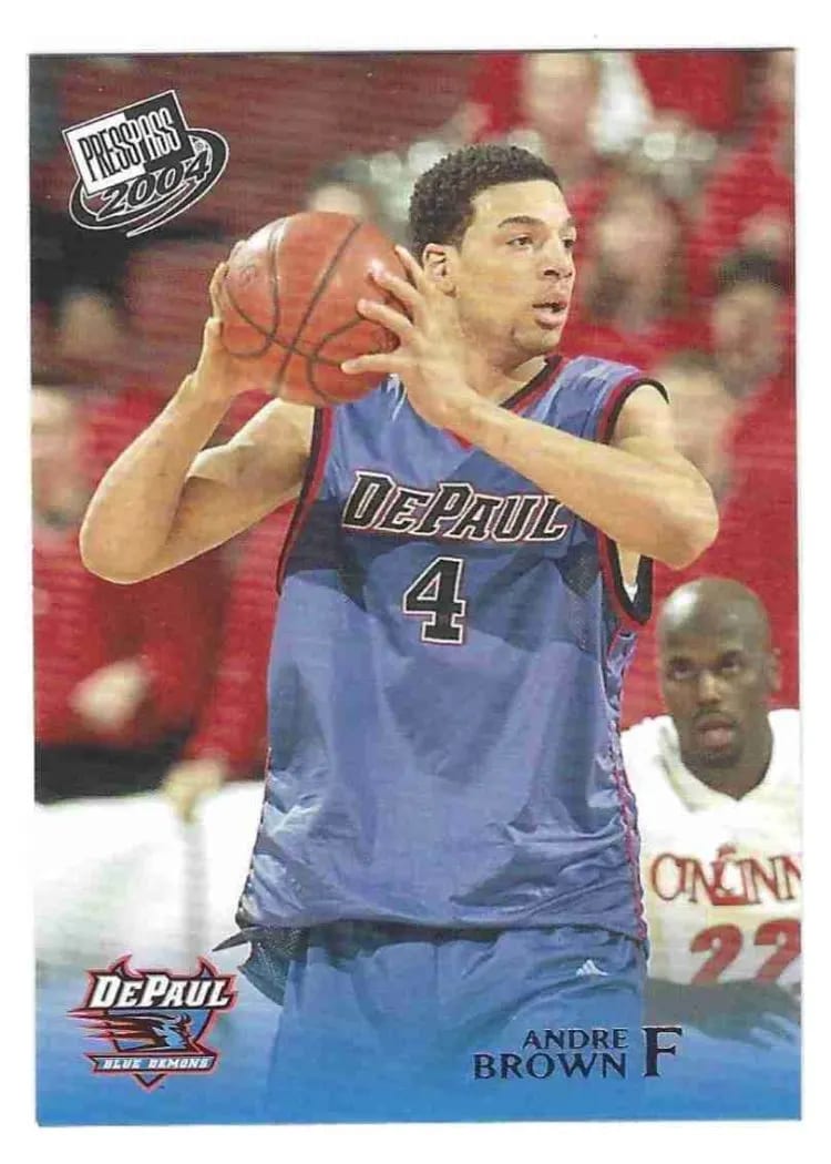2004 Press Pass Andre Brown #4 card