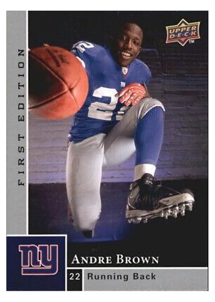 2009 Upper Deck First Edition Andre Brown #152 card