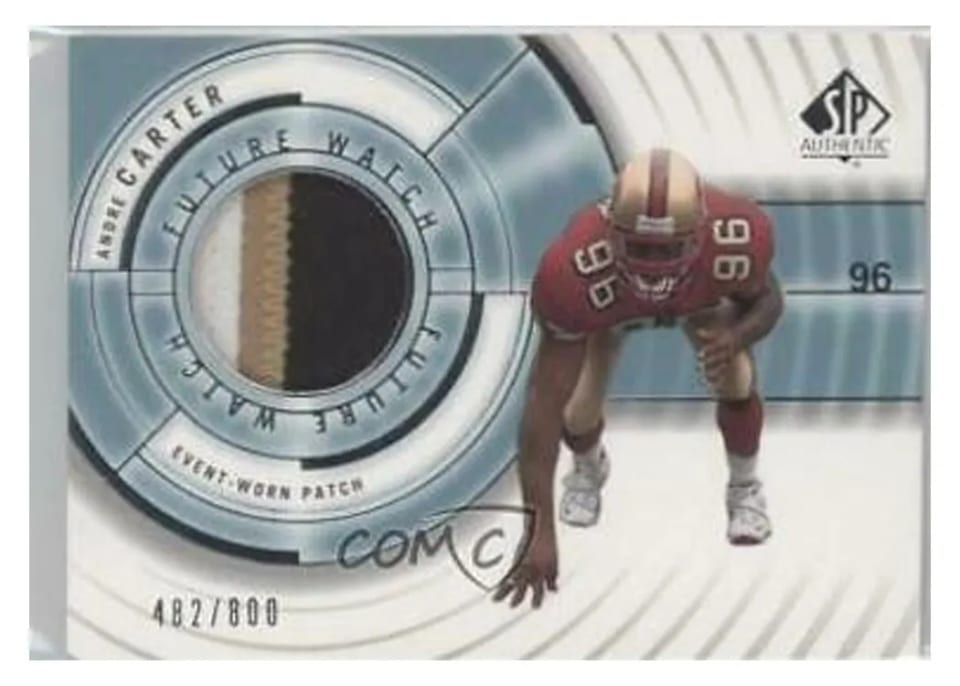 2001 SP Authentic Andre Carter #100 card