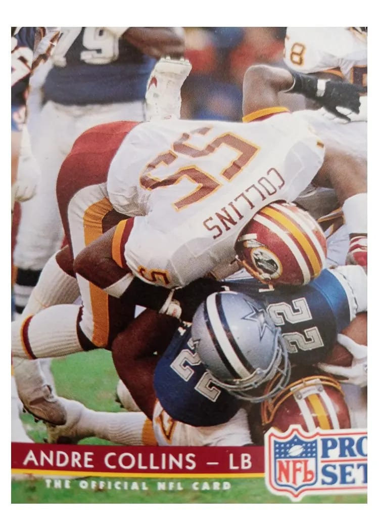 1992 Pro Set Andre Collins #76 card
