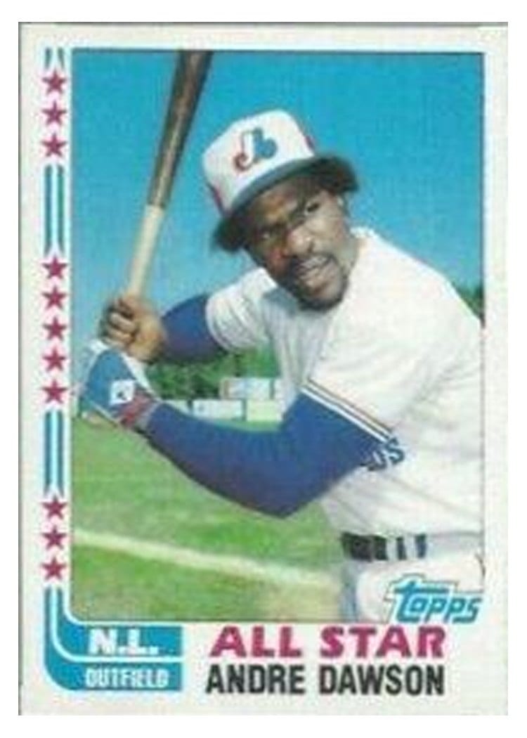 1982 Topps Andre Dawson #341 card