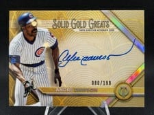 2022 Topps Tribute Solid Gold Greats Autographs Andre Dawson #GGA-AD card