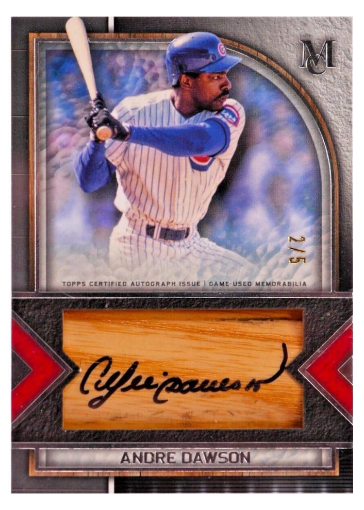 2023 Topps Museum Collection Autographed Jumbo Lumber Bat Relics Andre Dawson #AJLBR-AD