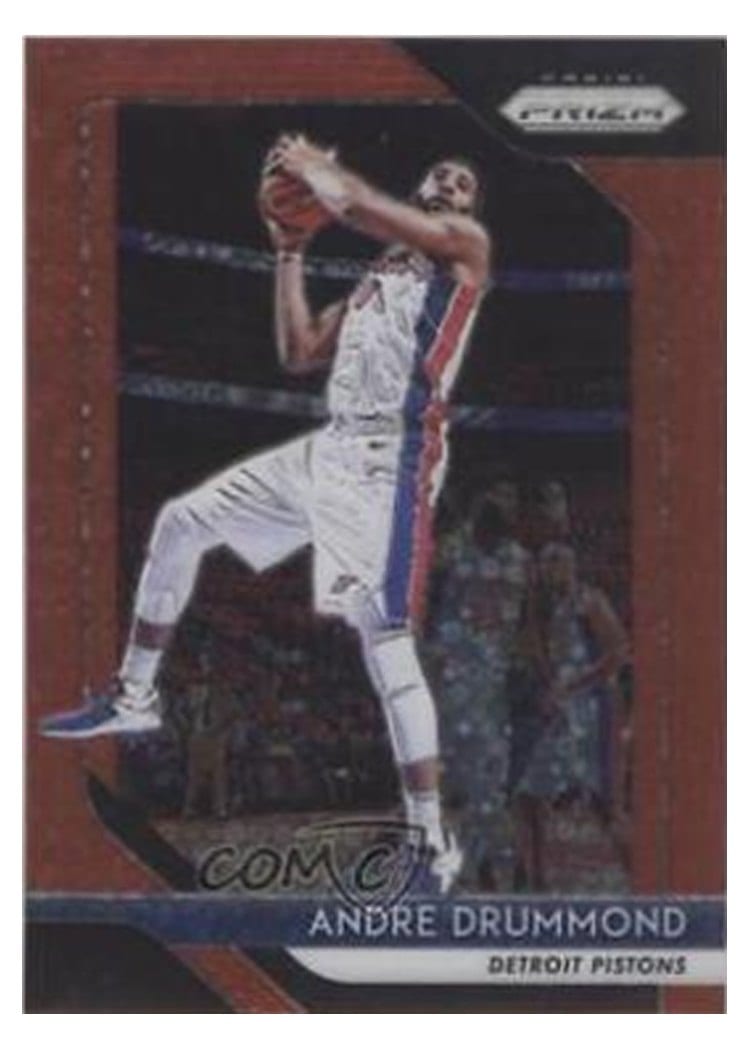 2018-19 Panini Prizm Base Set Andre Drummond #182 card