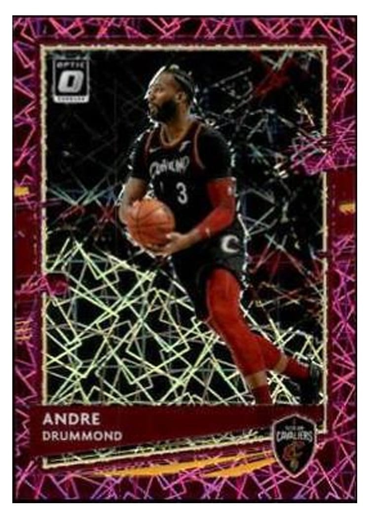 2020-21 Donruss Optic Base Set Andre Drummond Pink Velocity #120 card
