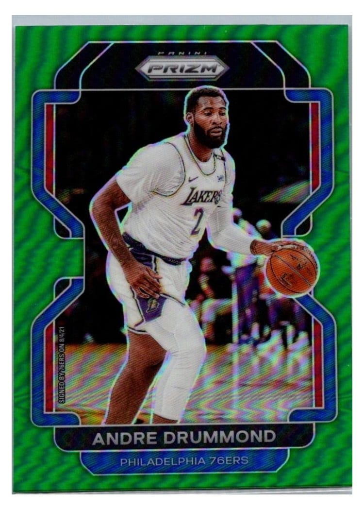 2021-22 Panini Prizm Base Set Andre Drummond #5 card