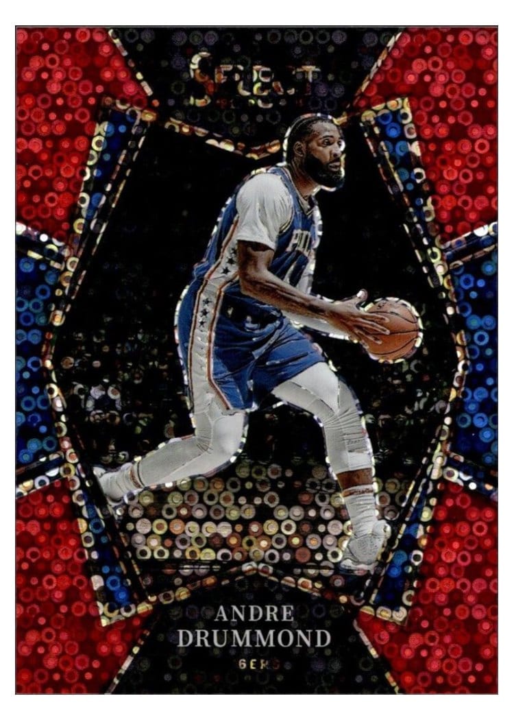 2021-22 Panini Select Base Set Andre Drummond #124 card