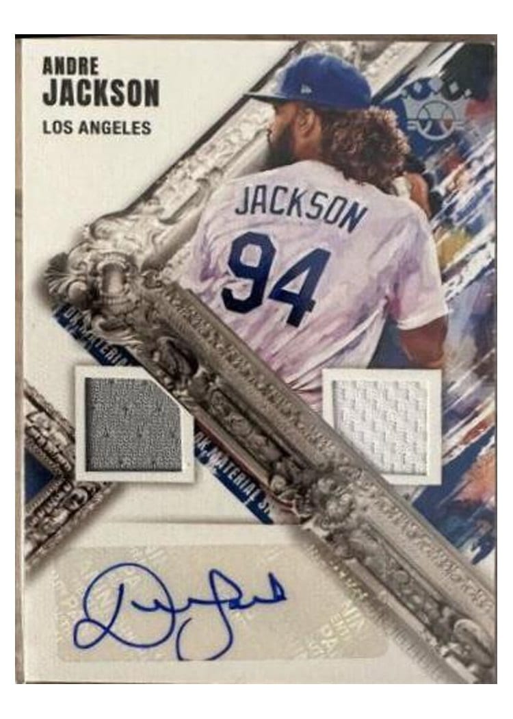 2022 Panini Diamond Kings DK Material Signatures Andre Jackson #DMS-AJ card