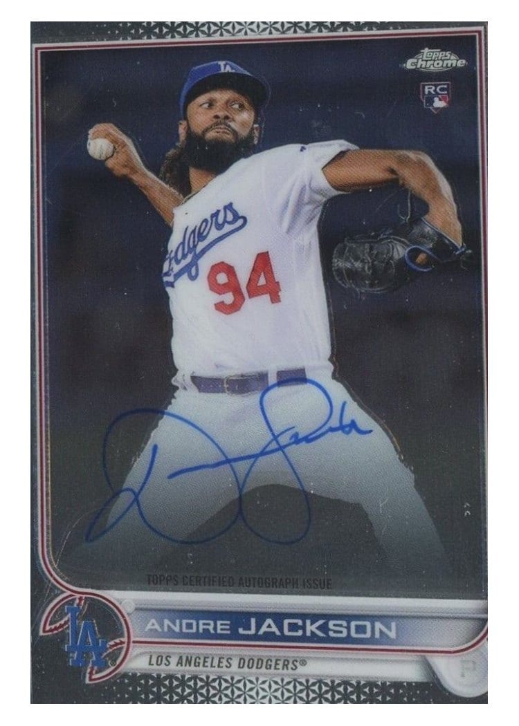 2022 Topps Chrome Rookie Autographs Andre Jackson #RA-AJ card