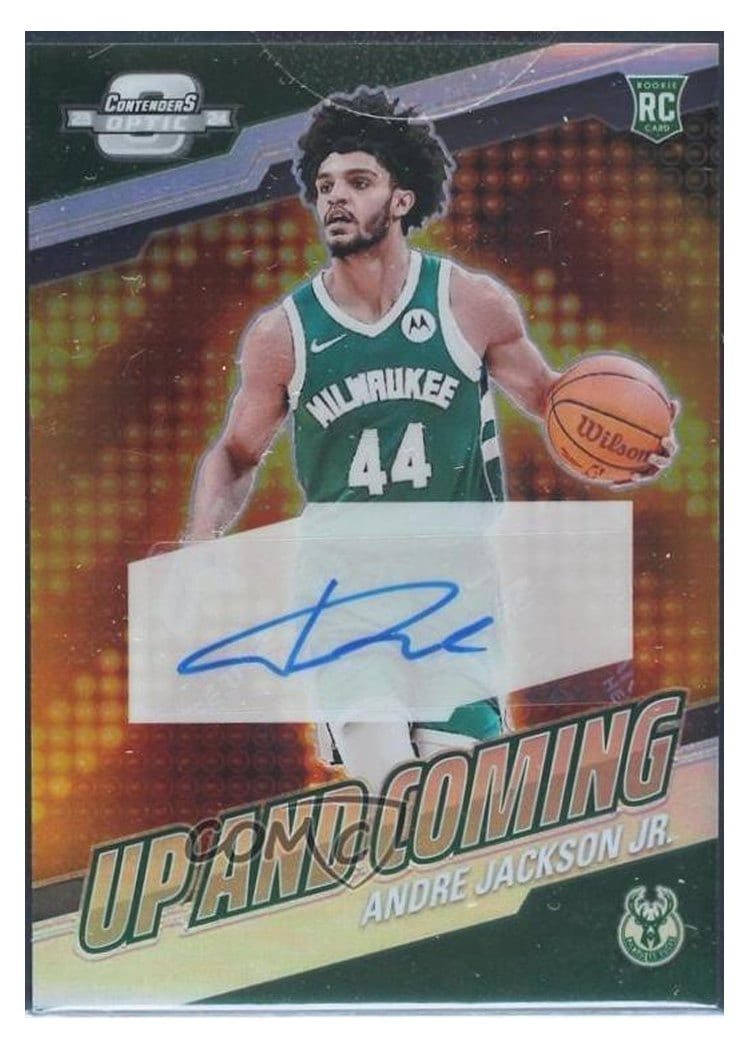 2023-24 Panini Contenders Optic Up and Coming Autographs Andre Jackson Jr. #UC-AJJ card