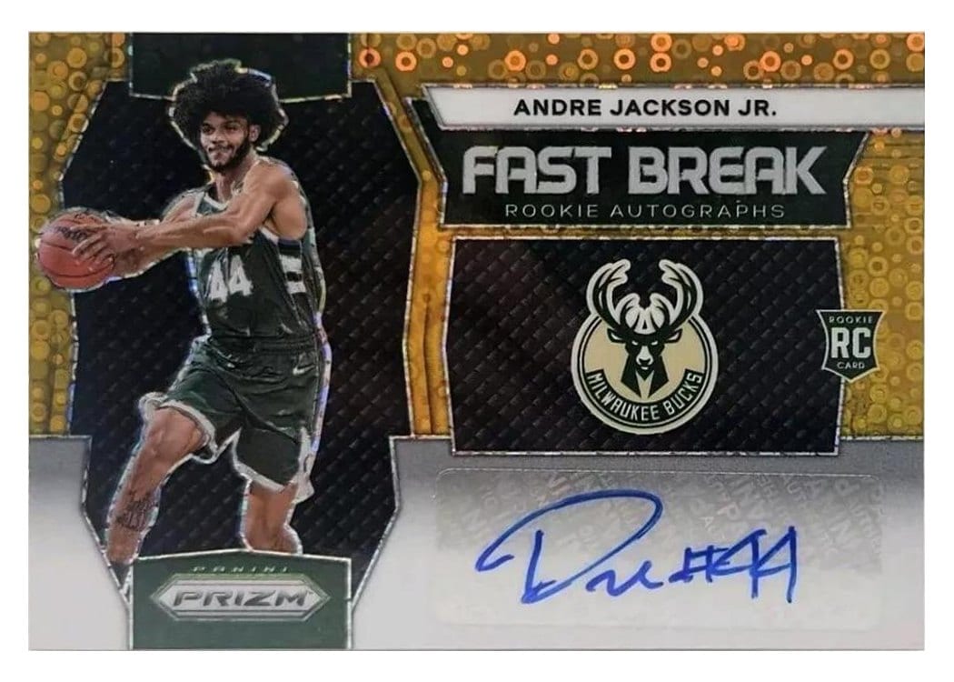 2023-24 Panini Prizm Fast Break Rookie Autographs Andre Jackson Jr. #FBR-AJJ card