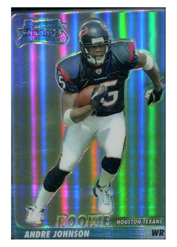 2003 Bowman Chrome Andre Johnson Refractor #195 card
